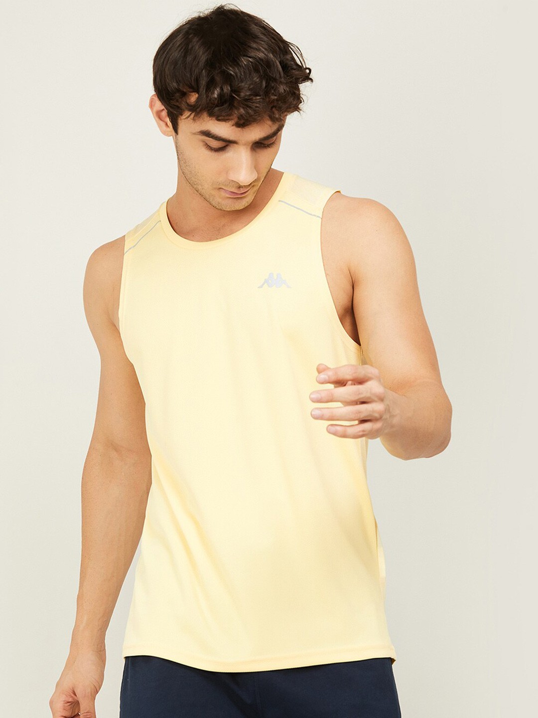 

Kappa Round Neck Sleeveless T-shirt, Yellow
