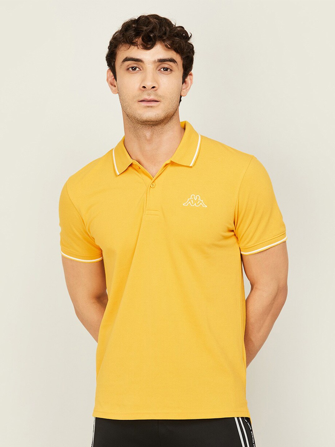 

Kappa Short Sleeves Polo Collar Regular Fit T-shirt, Yellow