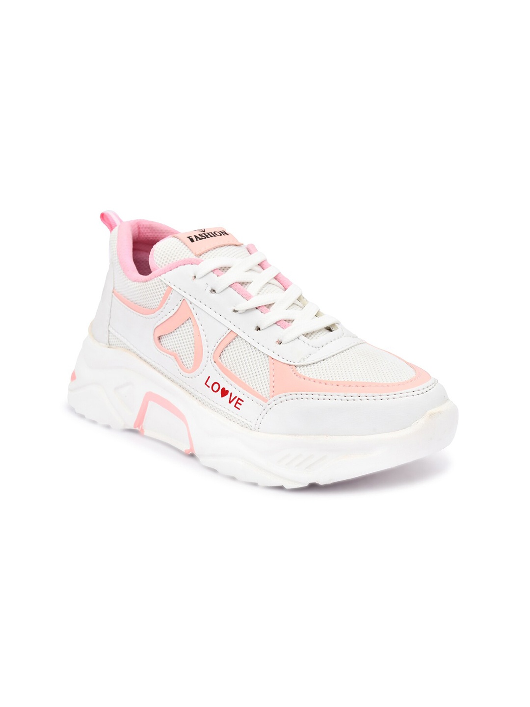 

JEEVI Women Walking Non-Marking Shoes, Pink