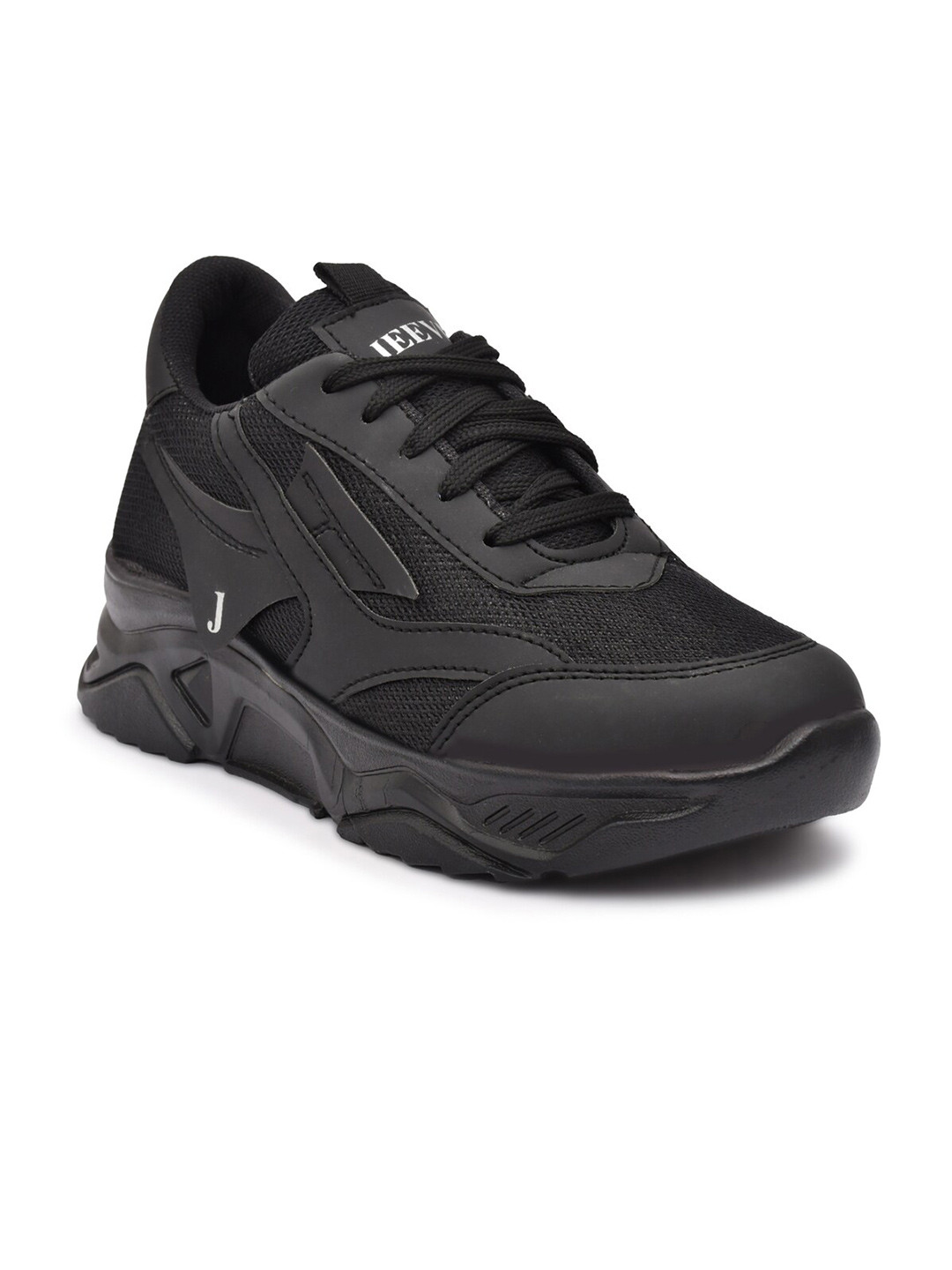 

JEEVI Women Walking Non-Marking Shoes, Black