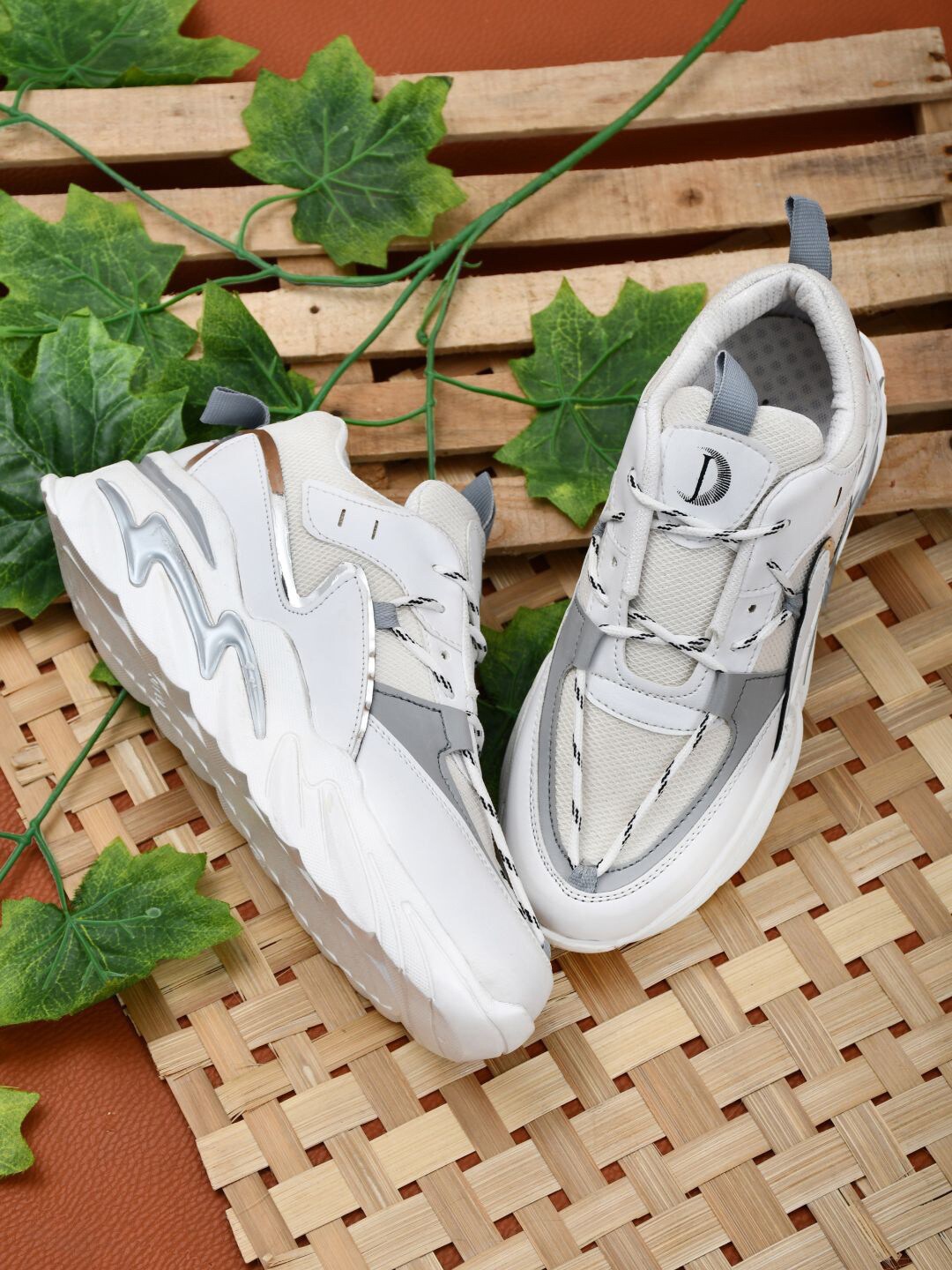 

JEEVI Women Walking Non-Marking Shoes, White