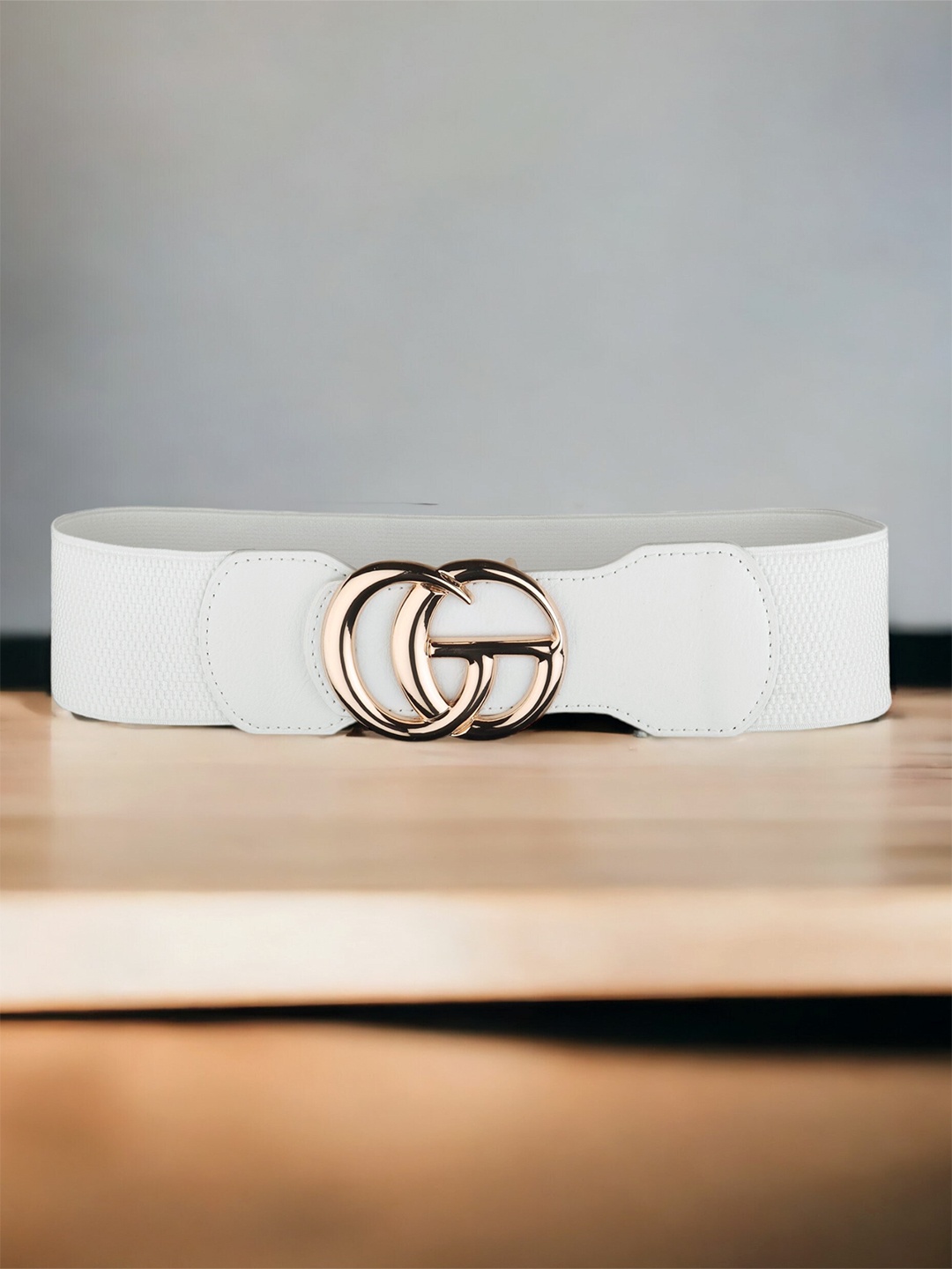 

ZORO Women Stretchable Wide Belt, White