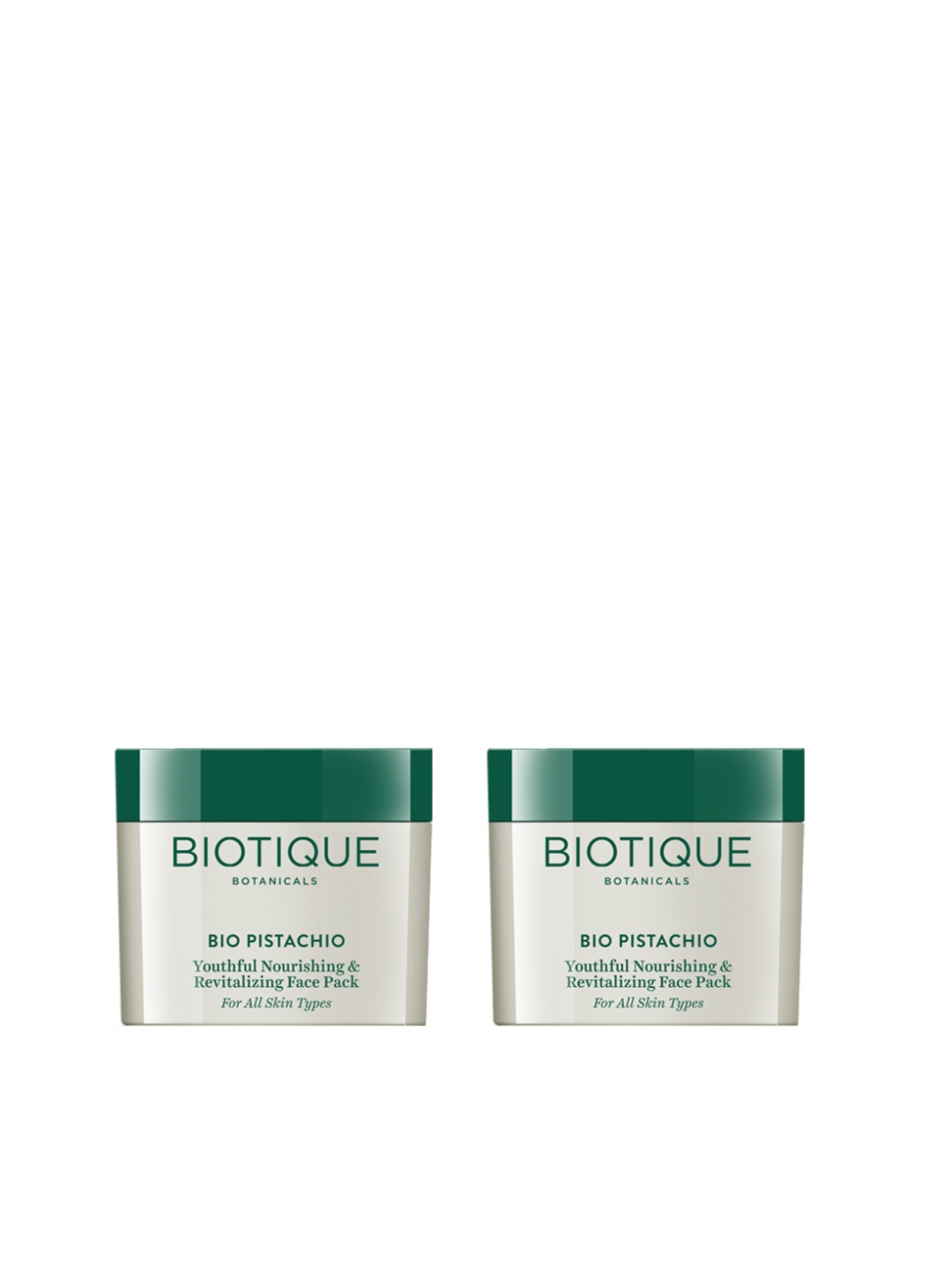 

Biotique Set of 2 Bio Pistachio Youthful Nourishing & Revitalizing Face Packs, Peach