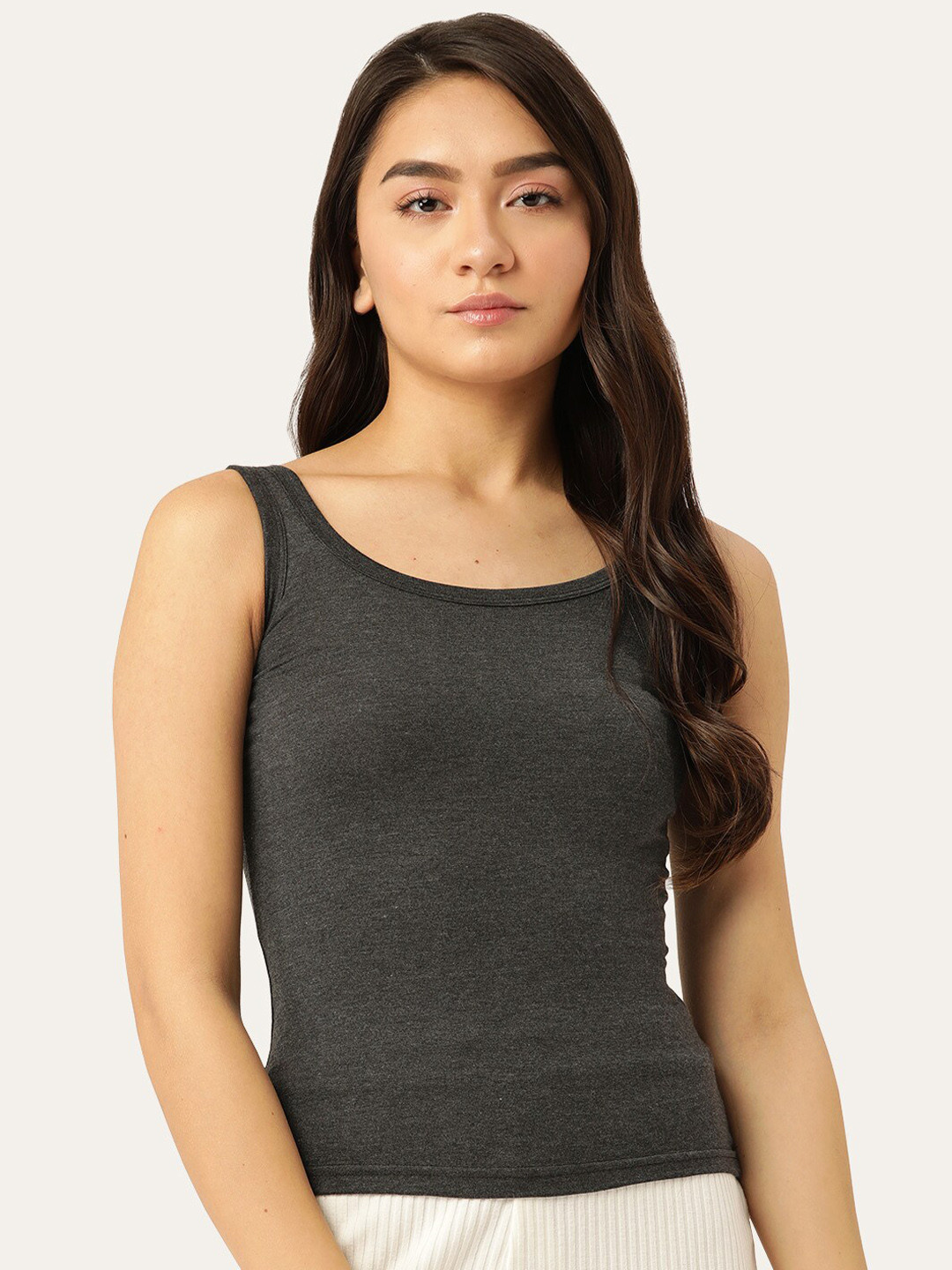 

Lady Lyka Non Padded Cotton Camisole, Black