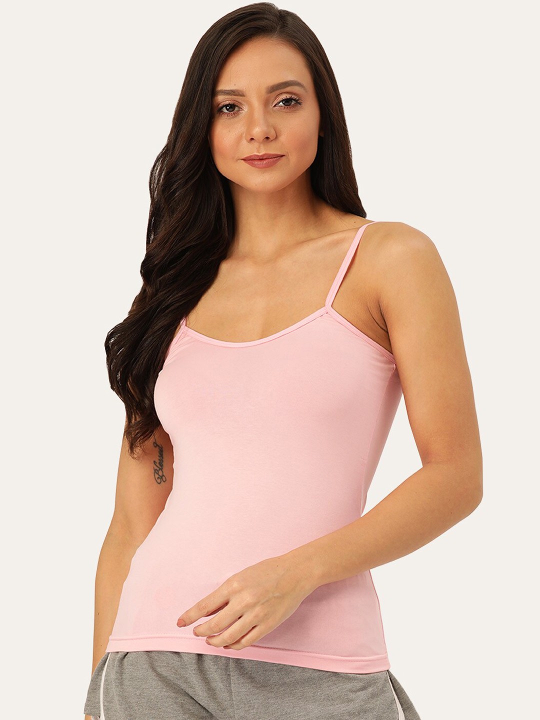 

Lady Lyka Non Padded Cotton Camisole, Pink