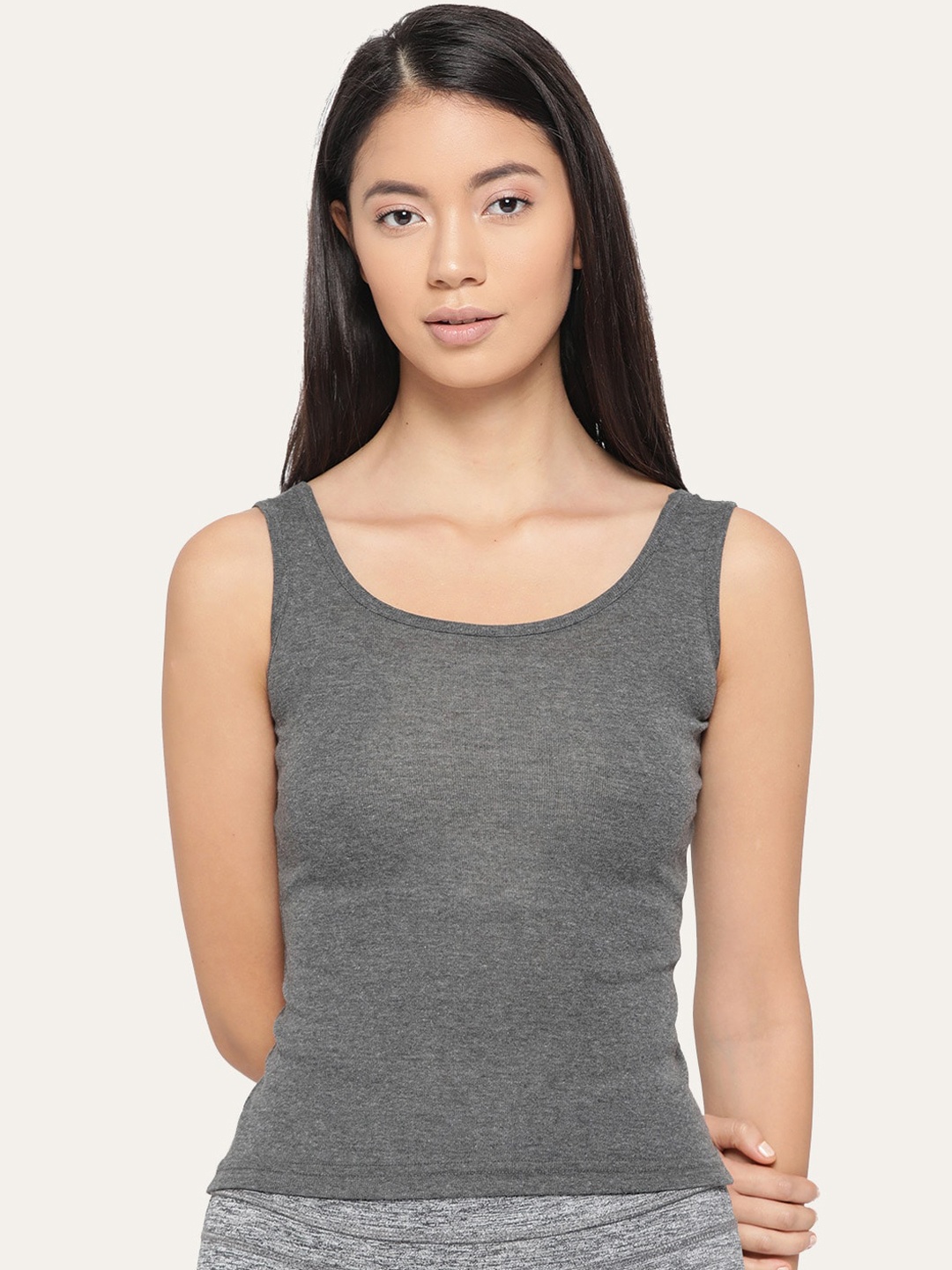 

Lady Lyka Non Padded Cotton Camisole, Grey