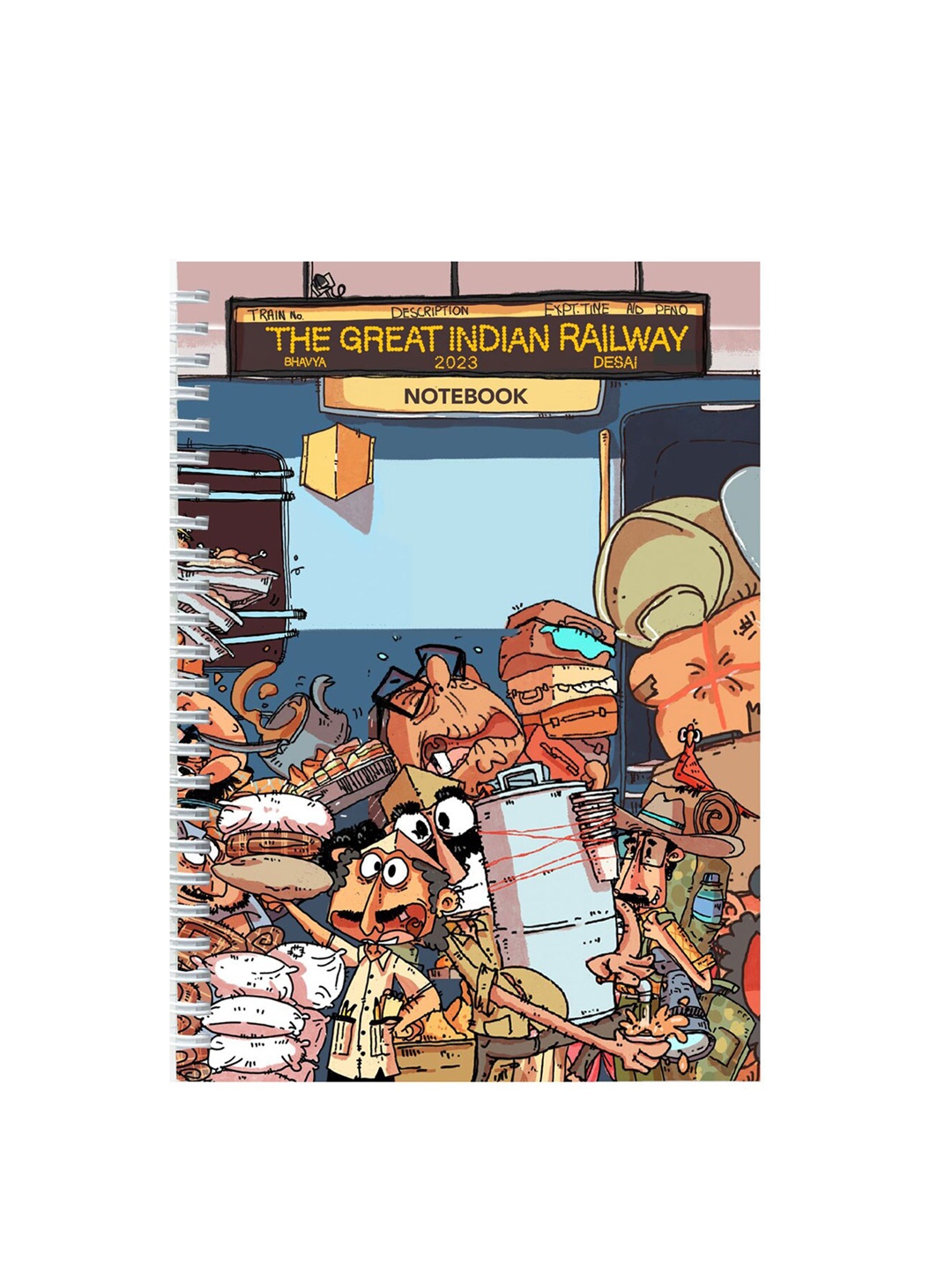 

happywagon The Great Indian Railway Notebook, Multi