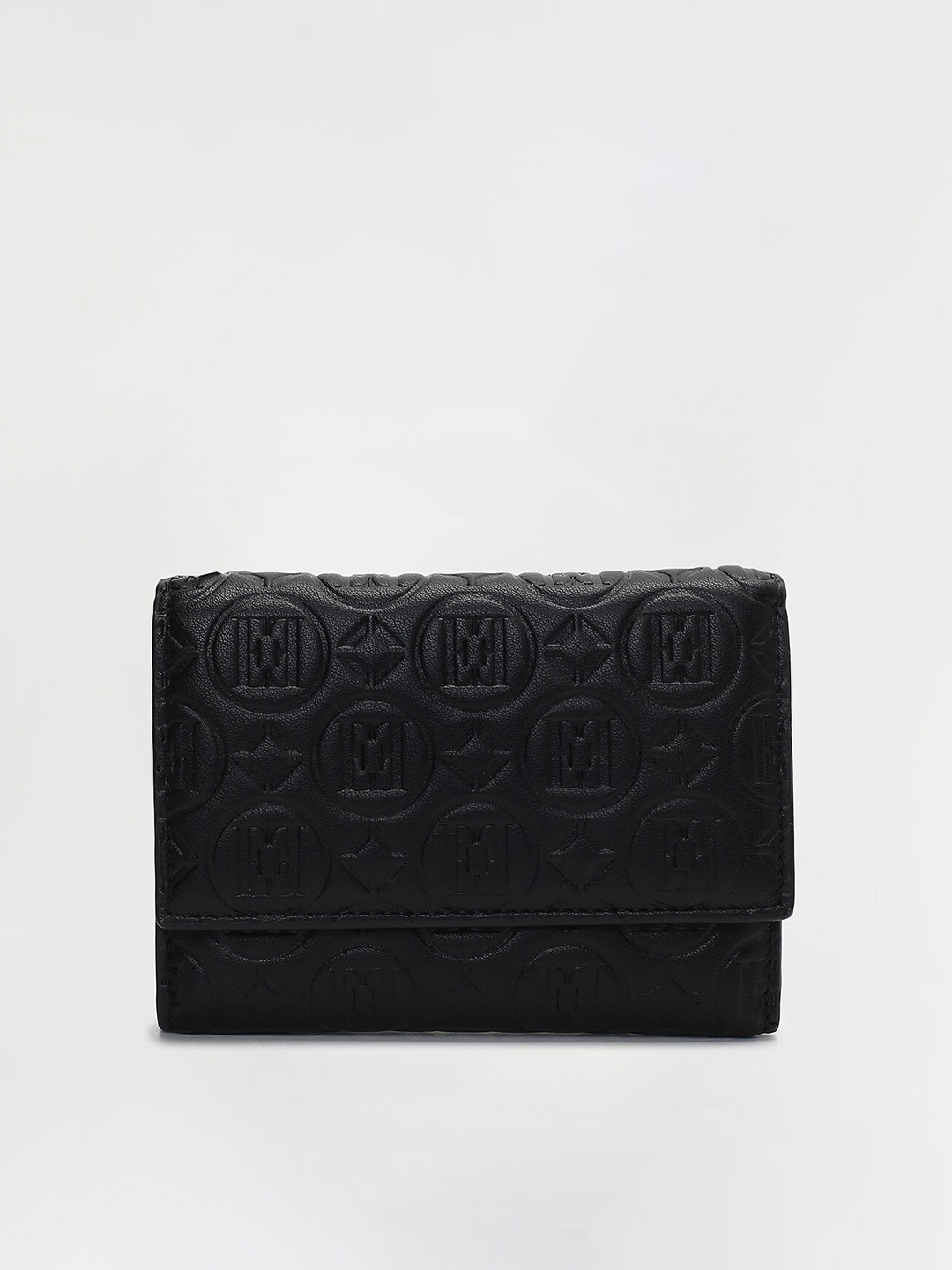 

ELLE Women Three Fold Wallet, Black