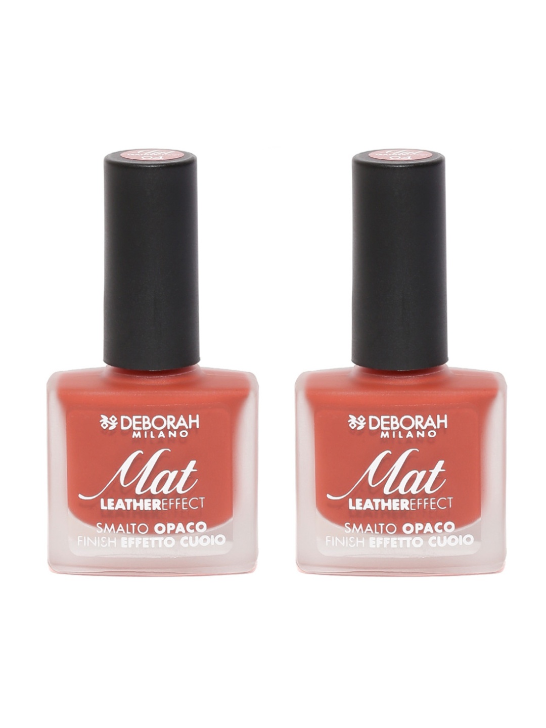 

Deborah Milano Set of 2 Red Matte Leather Effect Nail Polish 04