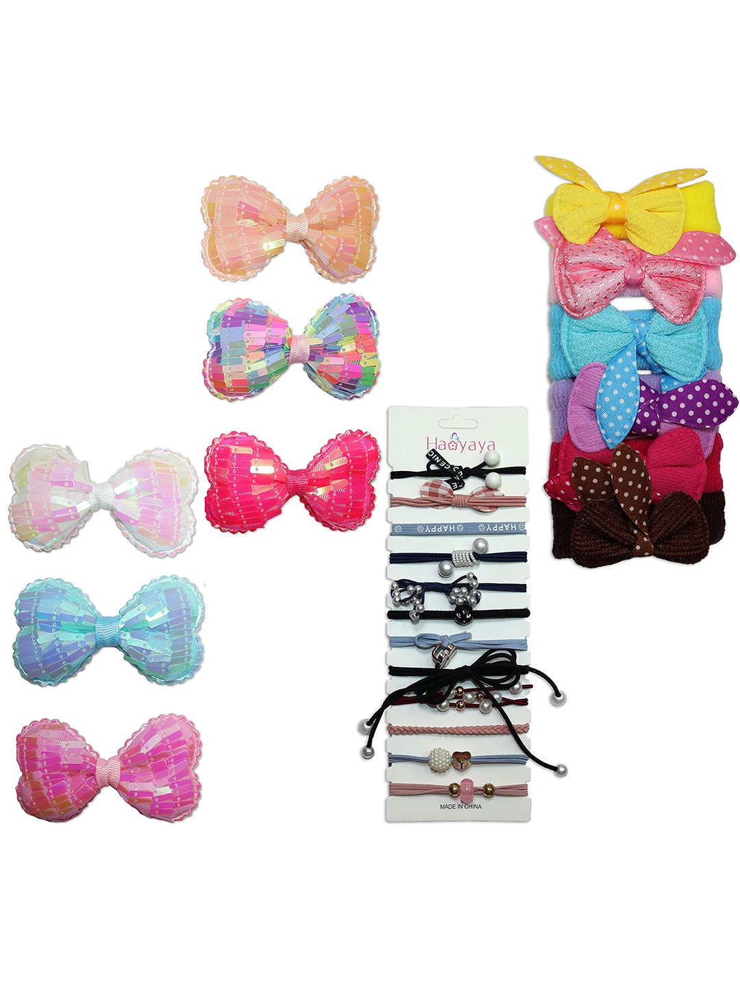 

VAGHBHATT Girls Set Of 24 Embellished Hair Accessory, Blue