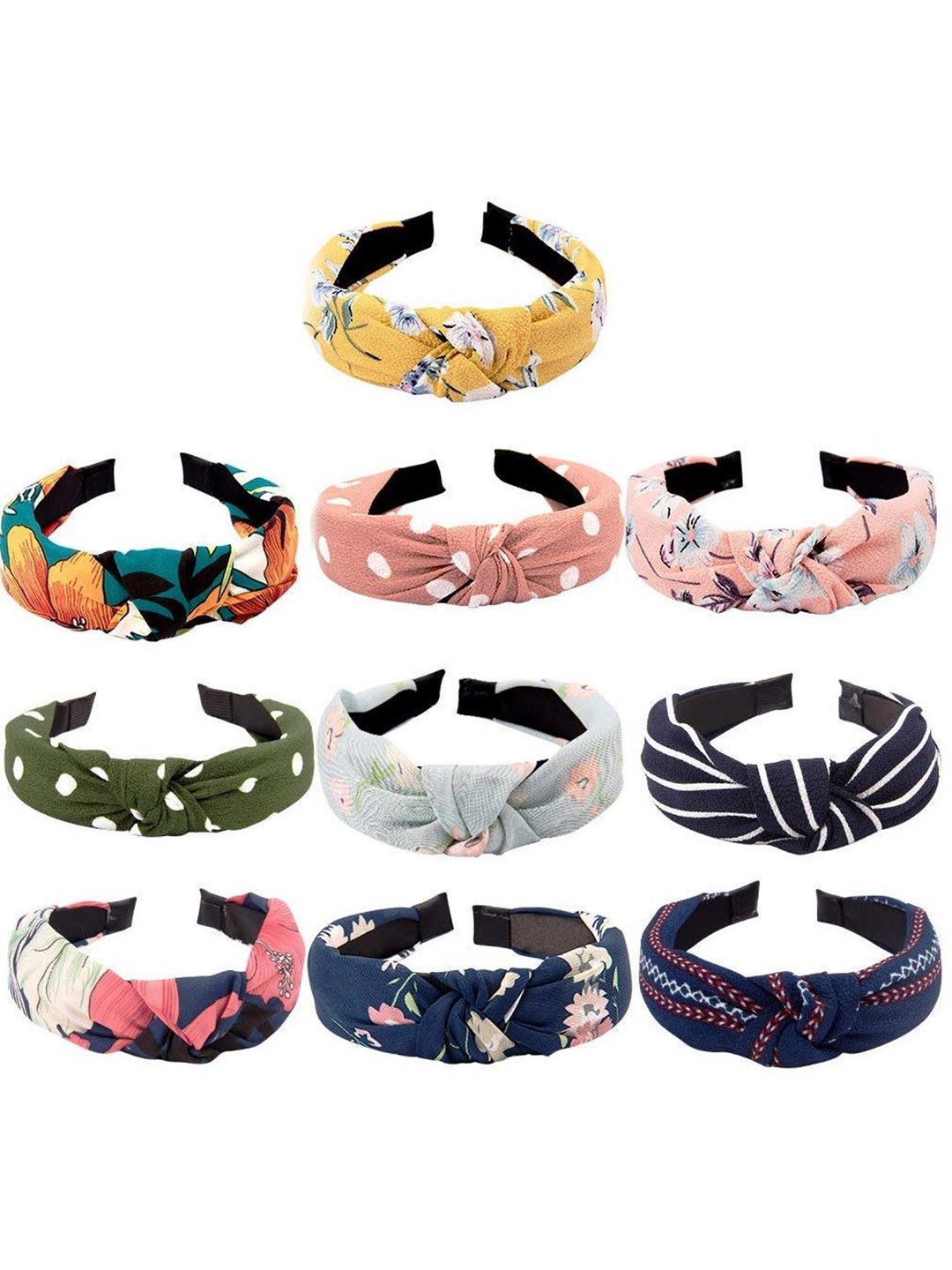 

DIAN Women Set Of 10 Assorted Knot Hairband