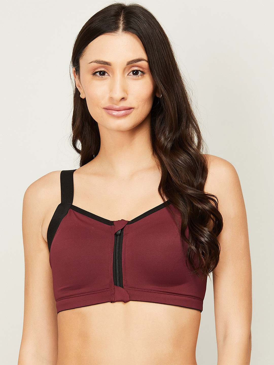 

Ginger by Lifestyle Non Padded Non-Wired UV Protection Bra, Red