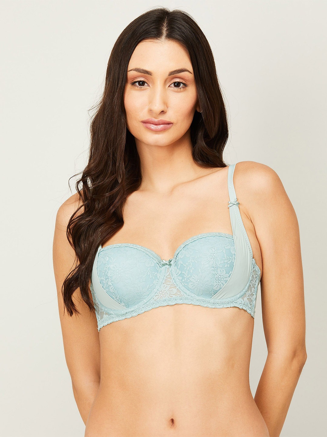 

Ginger by Lifestyle Self Design Non Padded UV Protection Everyday Bra, Turquoise blue