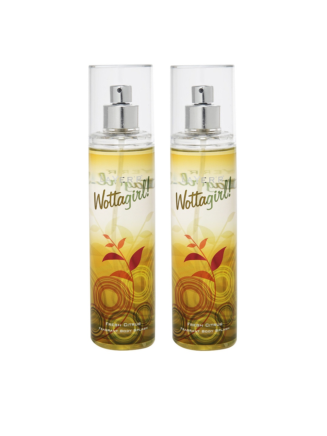 

Layerr Wottagirl Women Set of 2 Fresh Citrus Fragrant Body Sprays, Beige