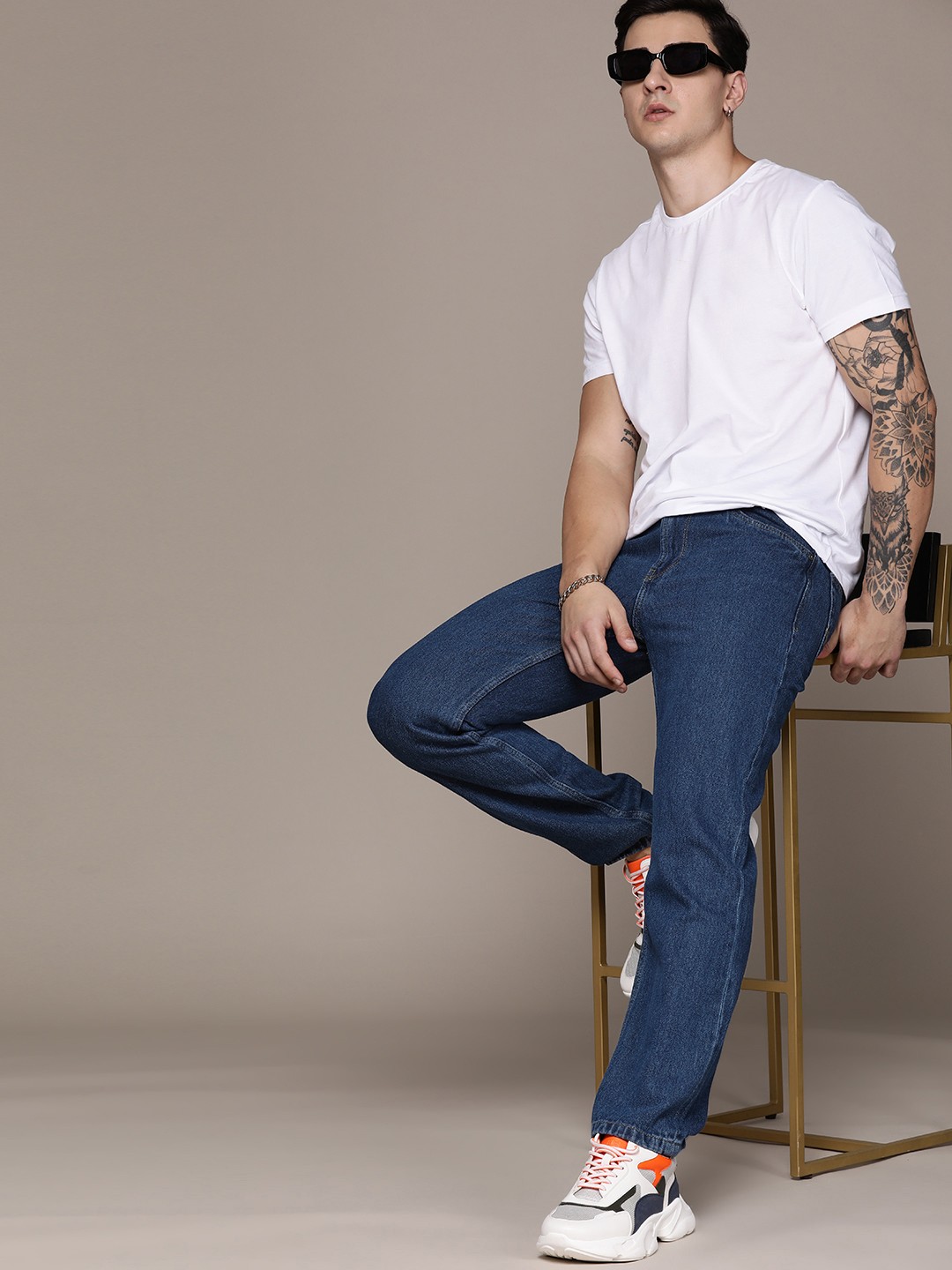 

The Roadster Lifestyle Co. Men Relaxed Fit Jeans, Navy blue