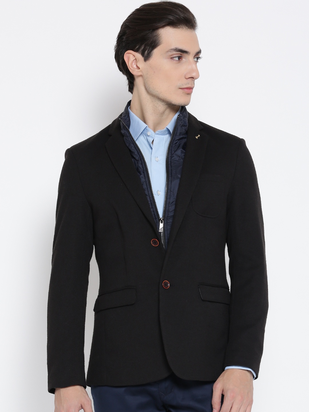 

Arrow Sport Black Slim Fit Single-Breasted Formal Blazer