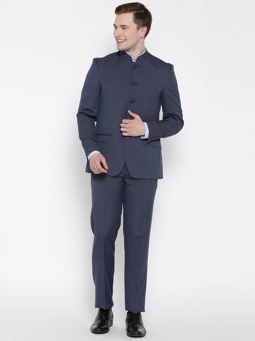 

Arrow Men Purple Body Tailored Fit Single-Breasted Ethnic Bandhgala Suit