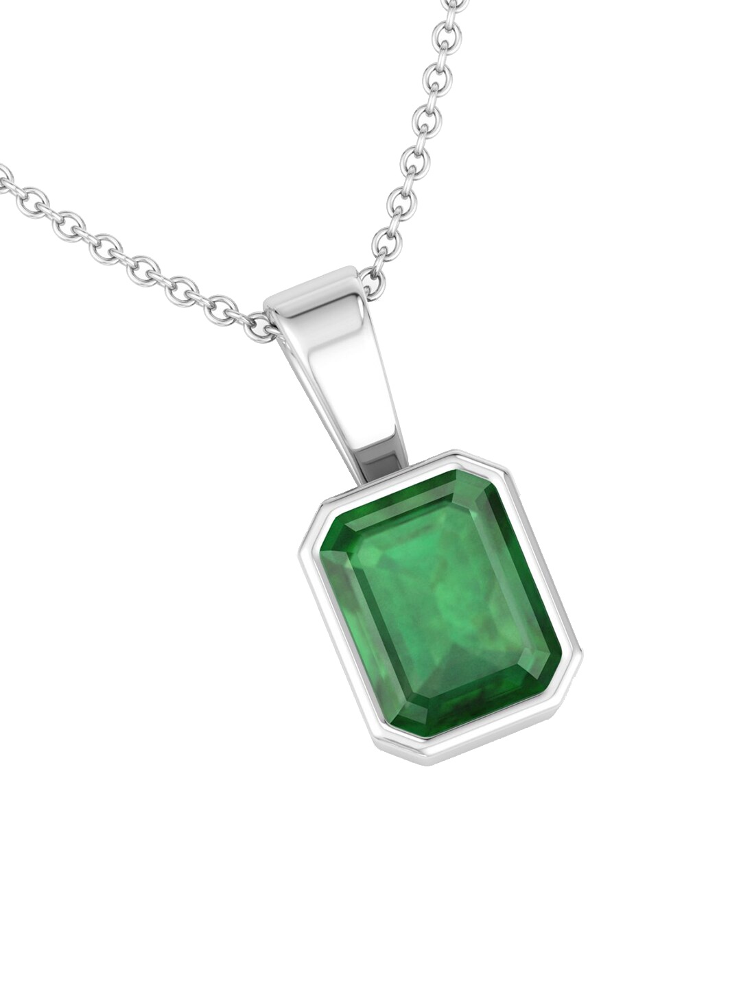 

Inddus Jewels 925 Sterling Silver Rhodium-Plated Pendant With Chain