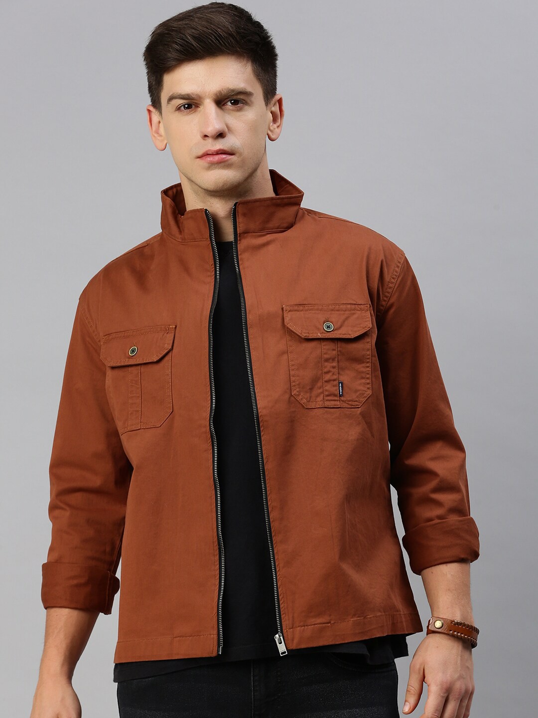 

SHOWOFF Windcheater Denim Jacket, Brown