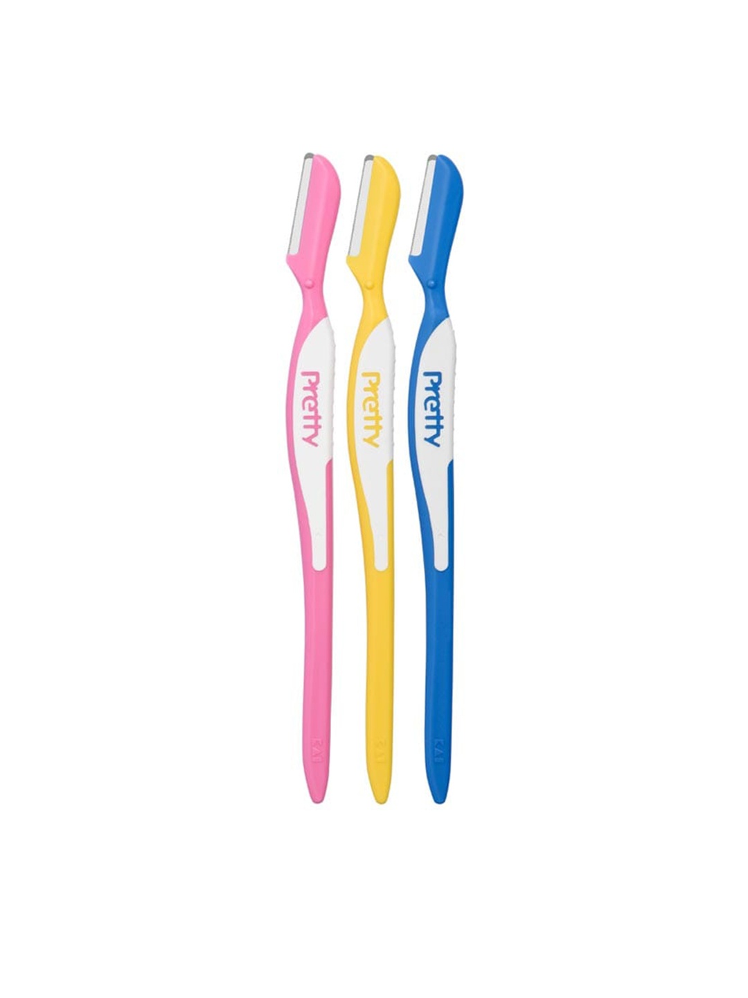 

KAI Set Of 3 Pretty Eyebrow Grooming Razors, Pink