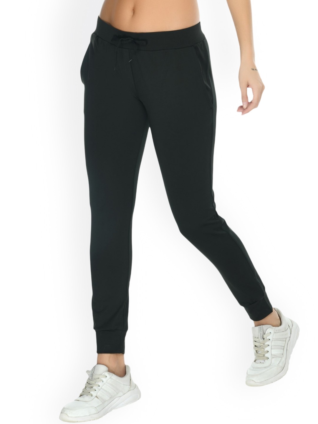 

Body Smith Women Mid-Rise Relaxed-Fit Joggers, Black