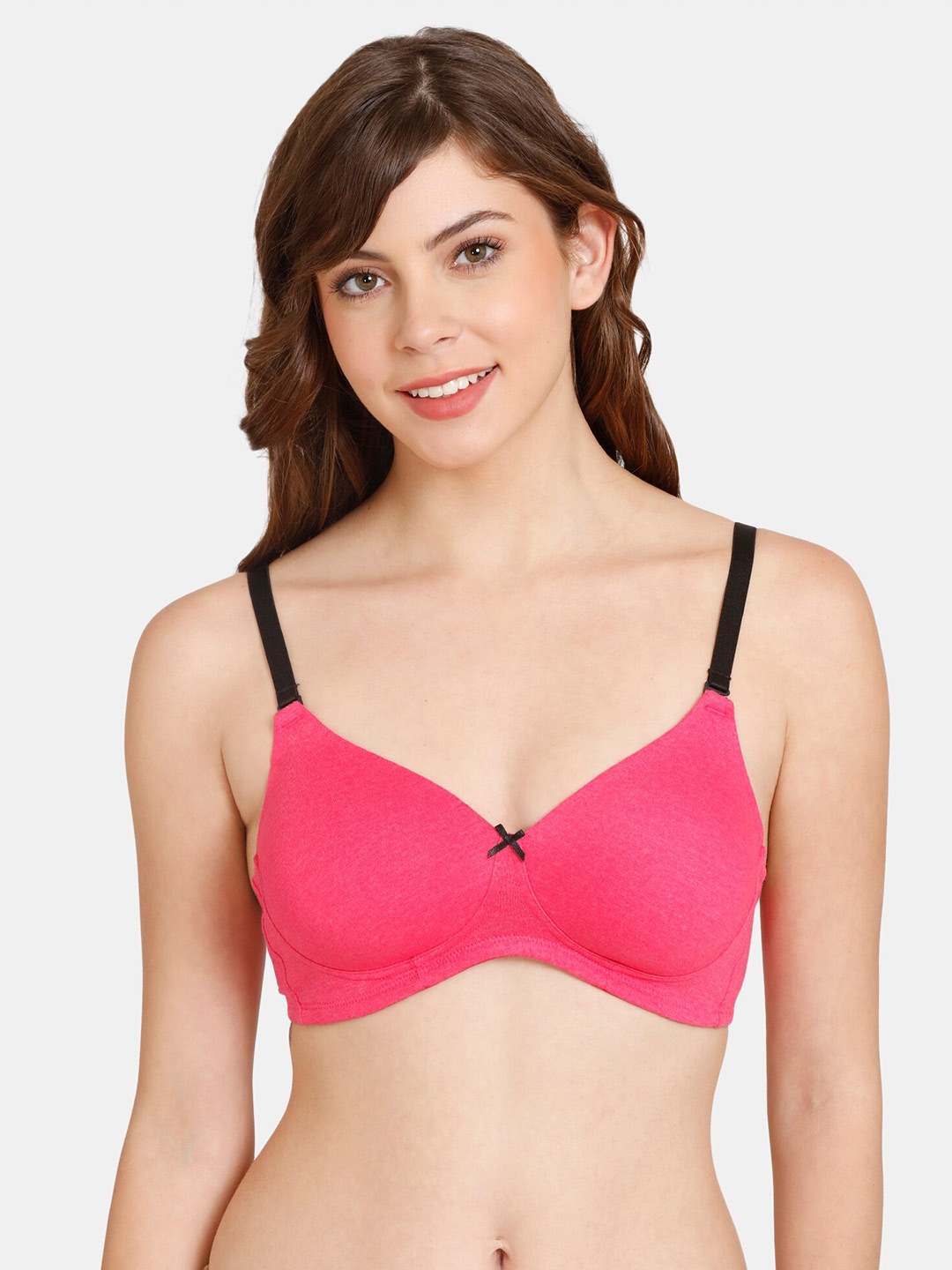 

Rosaline by Zivame Lightly Padded Non-Wired All Day Comfort Seamless Bra, Purple