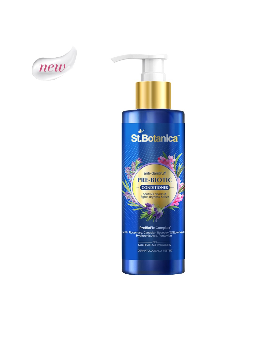 

St.Botanica Anti-Dandruff Pre-Biotic Conditioner To Fight Dryness Frizz & Dandruff - 200ml, Blue