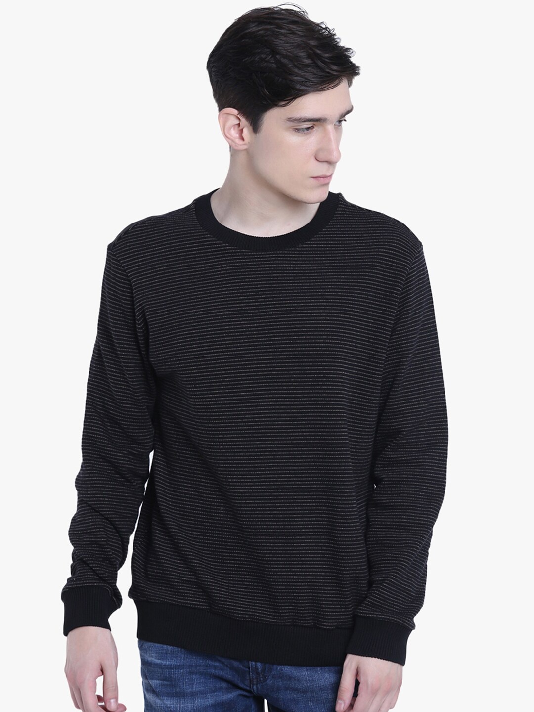 

Antony Morato Men Black Solid Sweatshirt