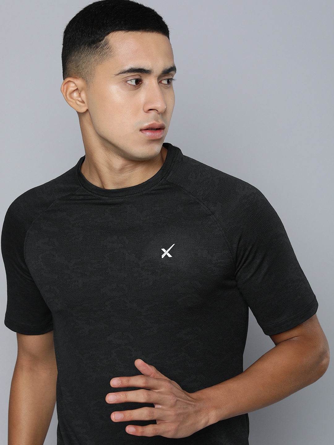 

HRX by Hrithik Roshan Men Regular Fit Running T-shirt, Black