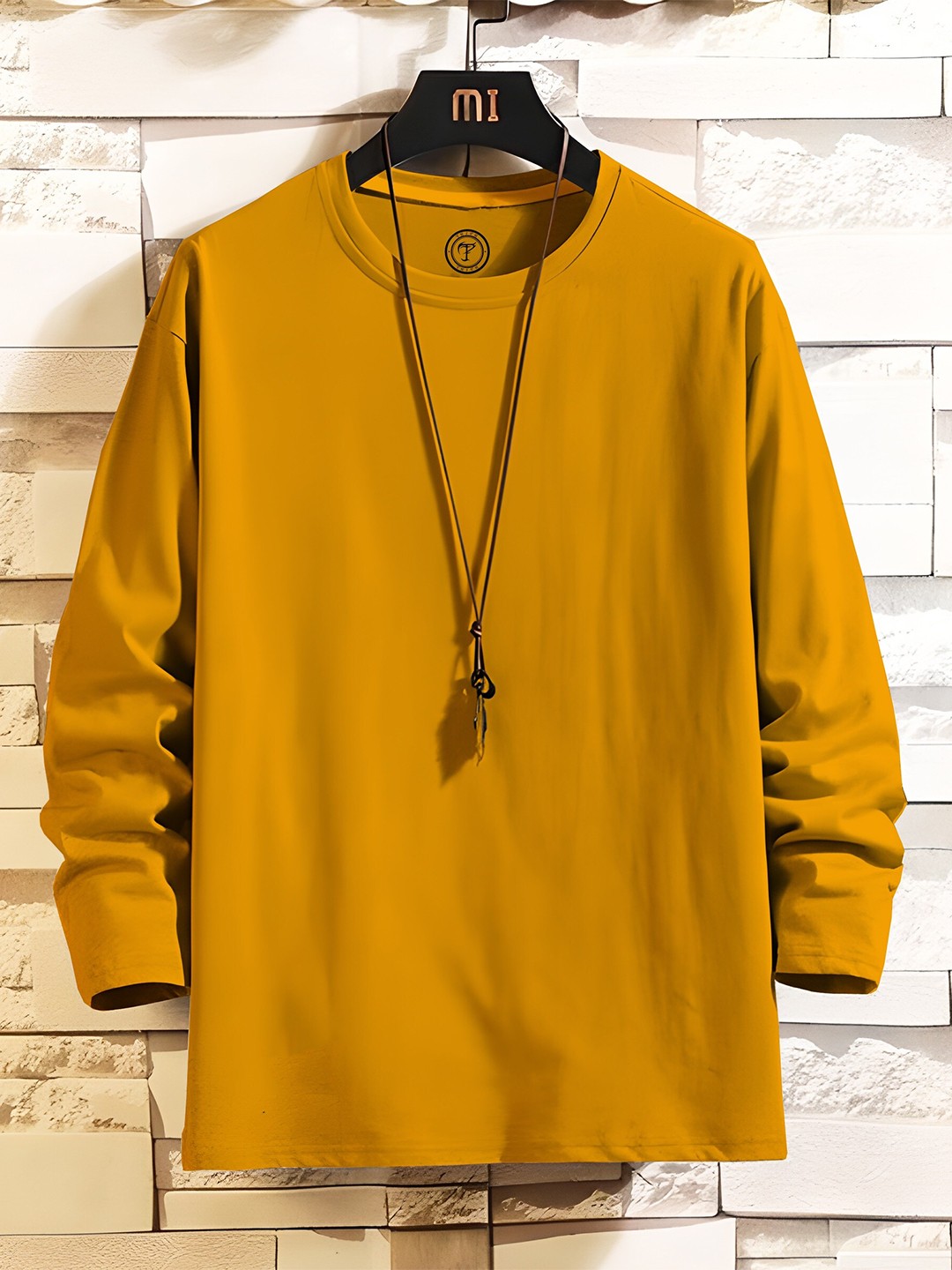 

TRIPR Long Sleeves Cotton T-shirt, Yellow