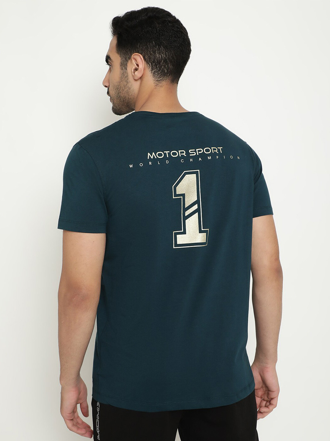 

Octave Varsity Printed Cotton T-shirt, Green