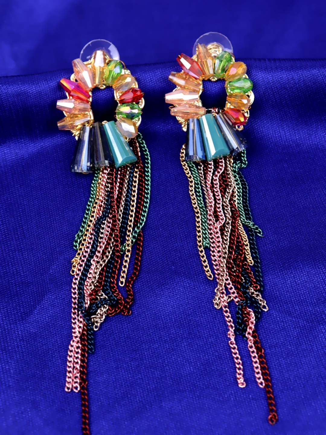 

VAGHBHATT Gold Plated Classic Tasselled Drop Earrings