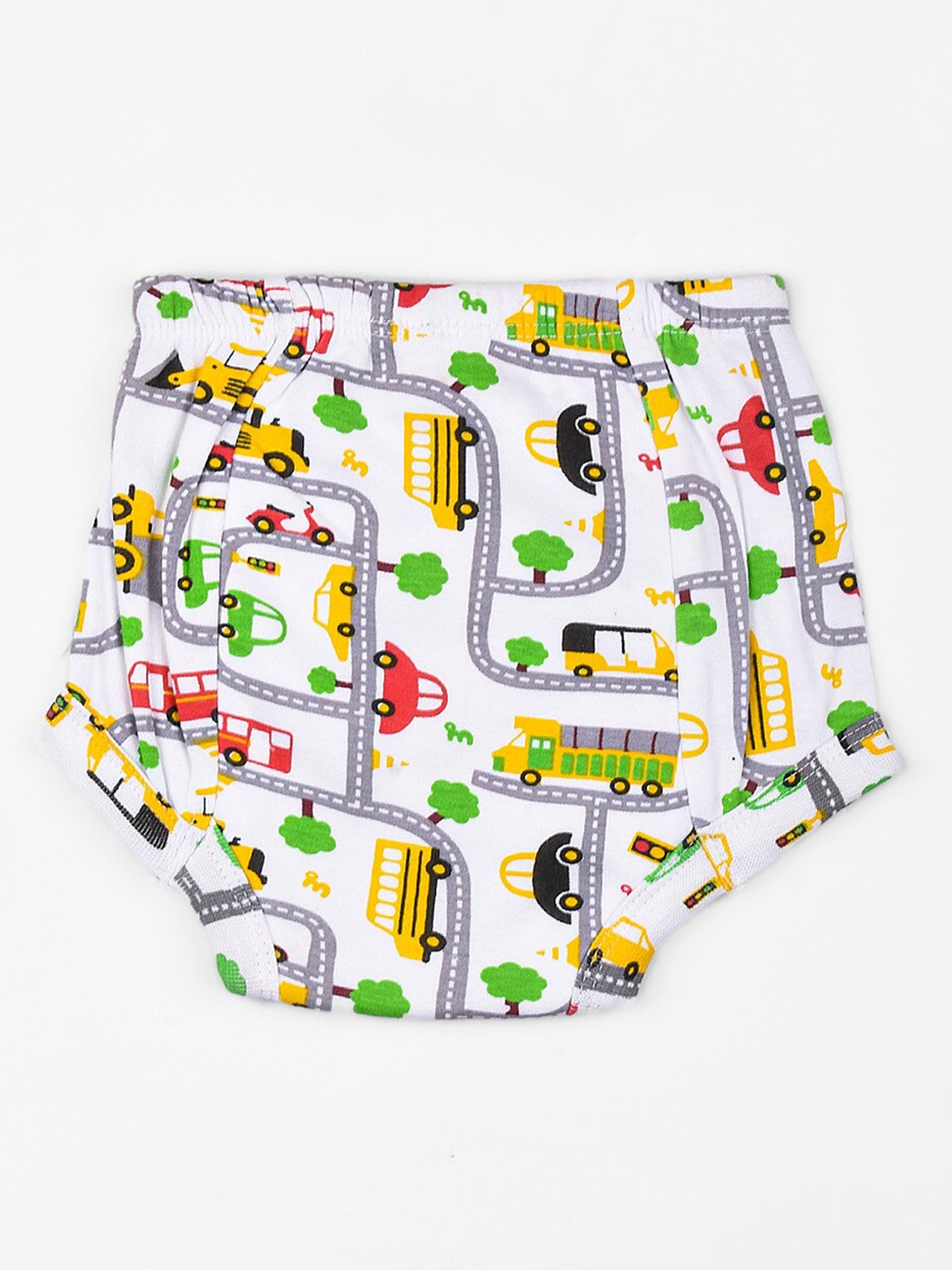 

Moms Home Kids Printed Pure Organic Cotton Padded Diaper Pants, Multi