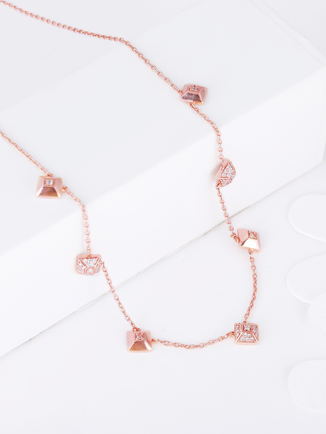 

GIVA 925 Sterling Silver Rose Gold Necklace