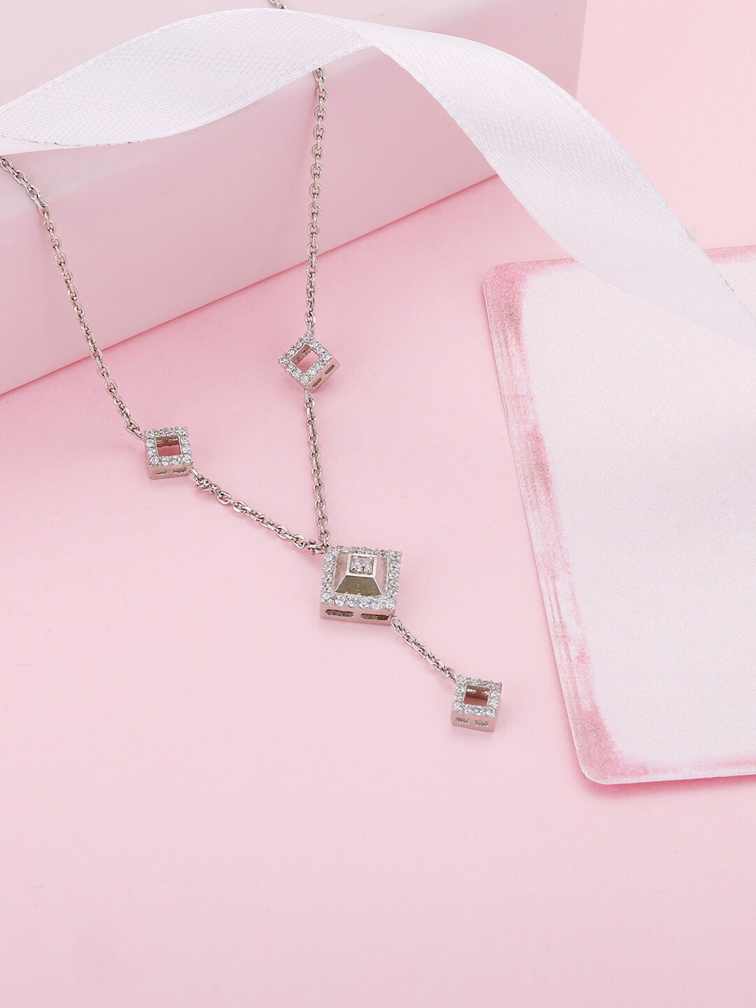 

GIVA 925 Sterling Silver Rhodium-Plated Necklace