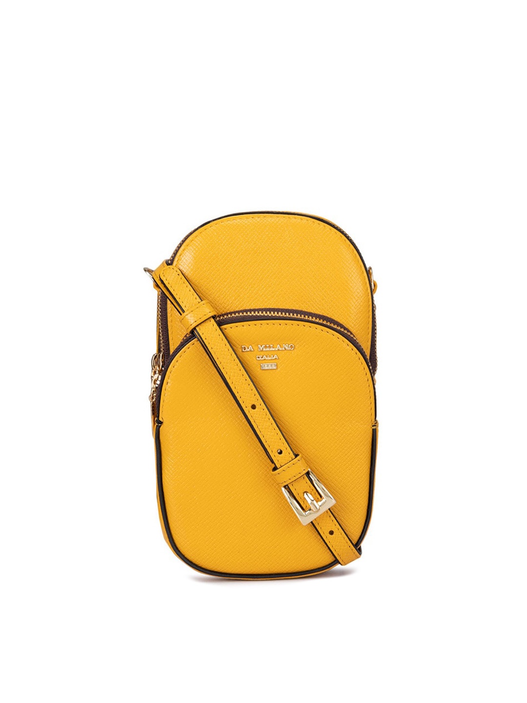 

Da Milano Unisex Messenger Bag, Yellow