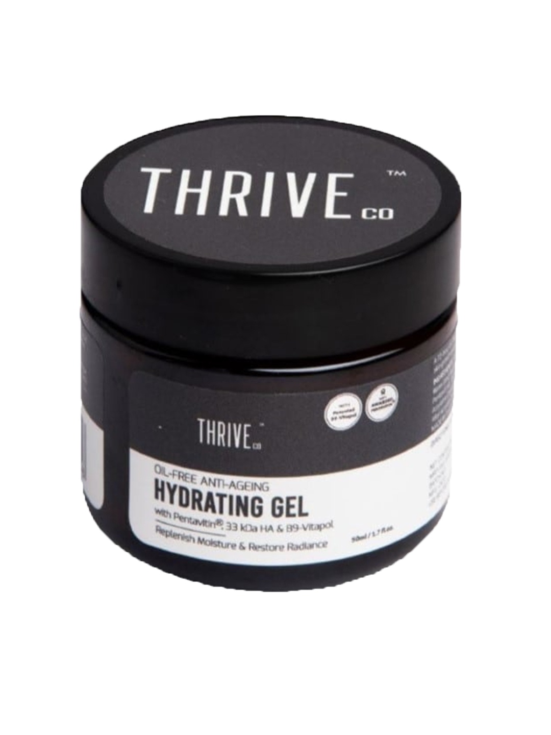 

Thriveco Oil-Free Anti-Ageing Hydrating Gel with Pentavitin - 50 ml, Black