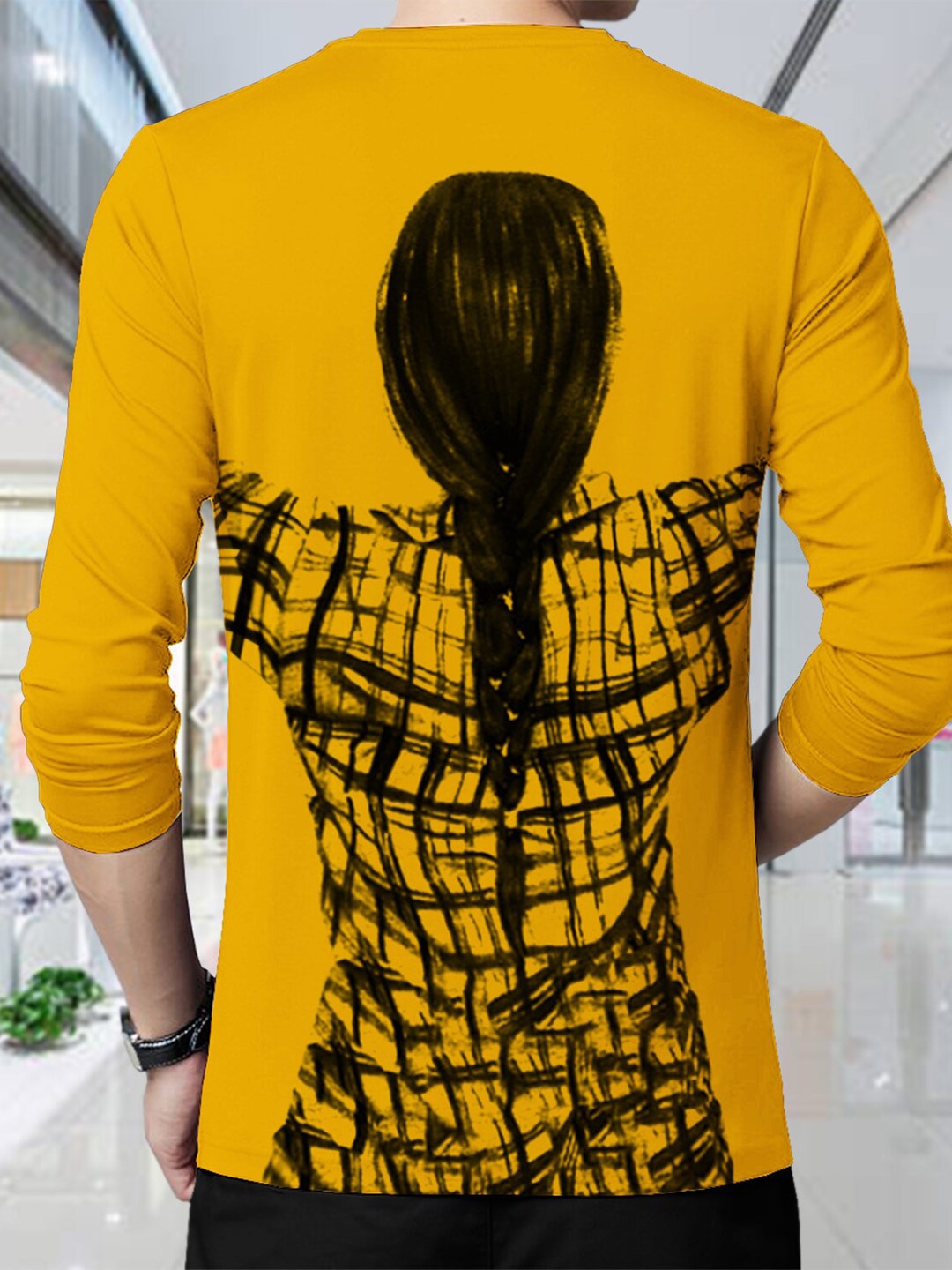 

TRIPR Graphic Printed Cotton T-shirt, Yellow