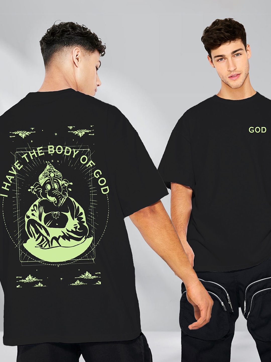 

BLIVE Graphic Printed CottonT-shirt, Black