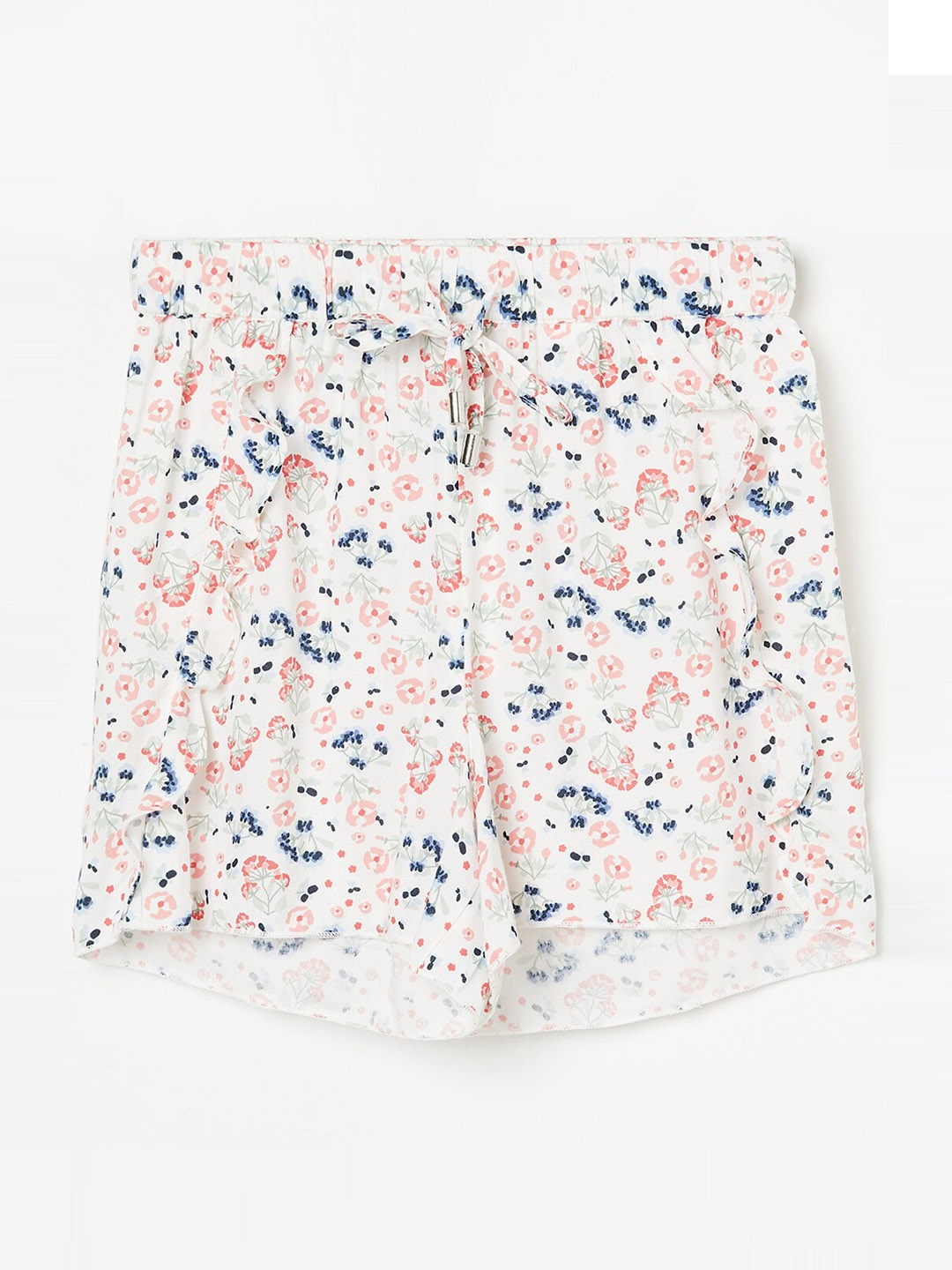 

Fame Forever by Lifestyle Girls Floral Printed Regular Shorts, White