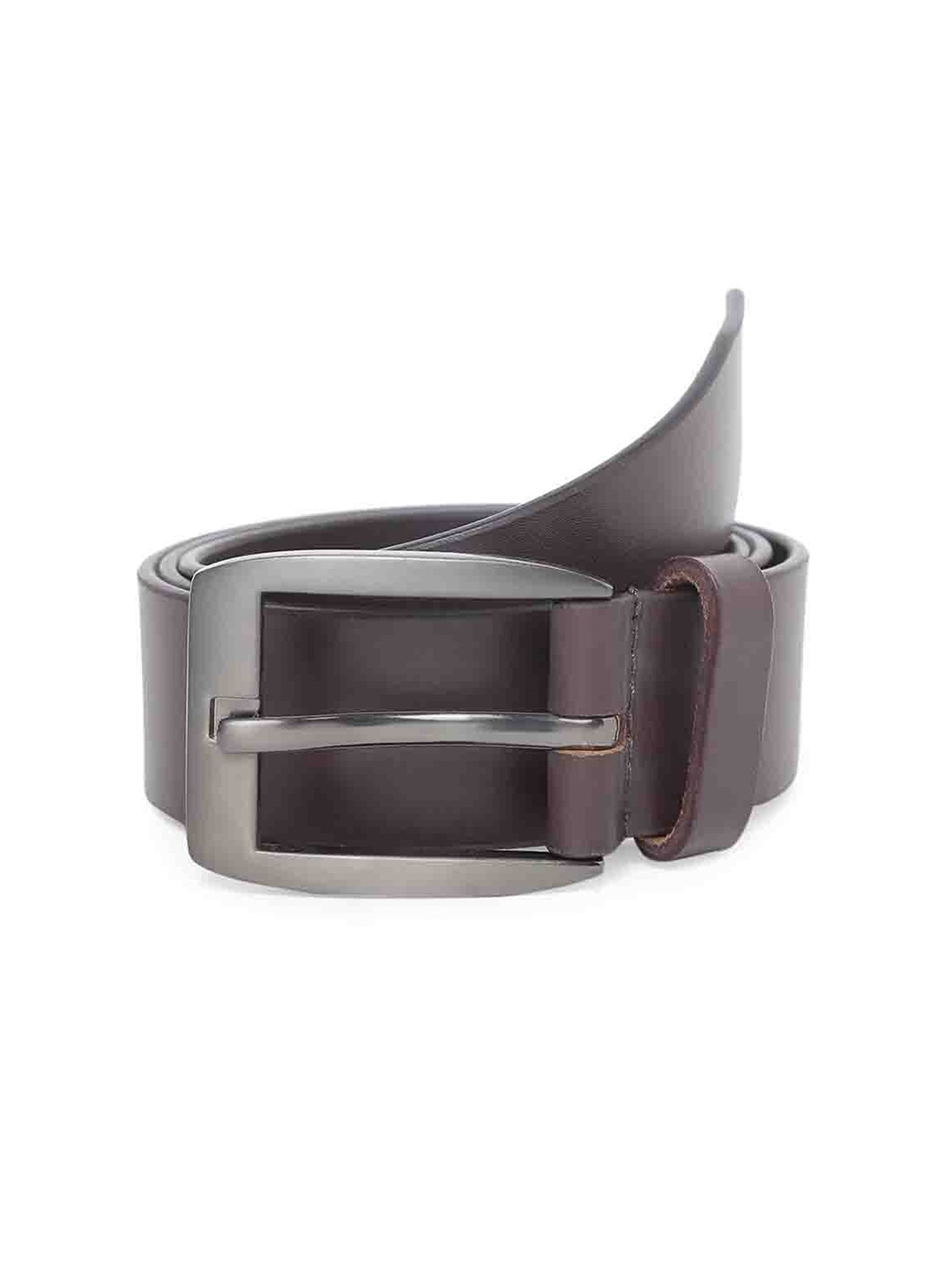 

TOM LANG LONDON Men Wide Leather Casual Belt, Brown