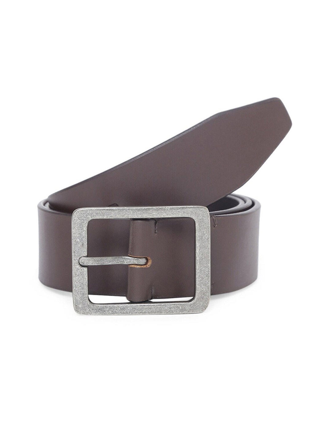 

TOM LANG LONDON Men Slim Leather Casual Belt, Brown
