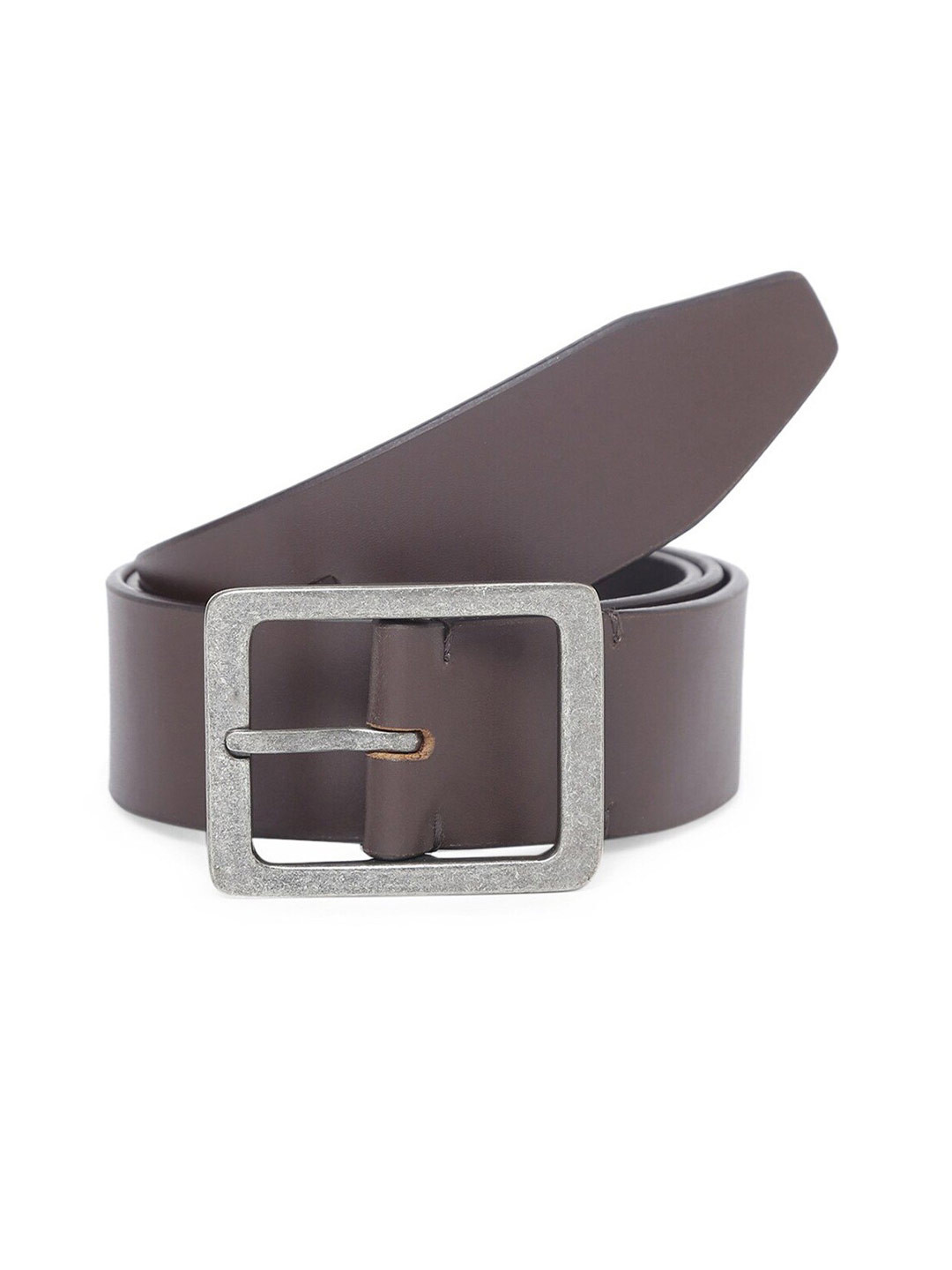 

TOM LANG LONDON Men Slim Leather Formal Belt, Brown