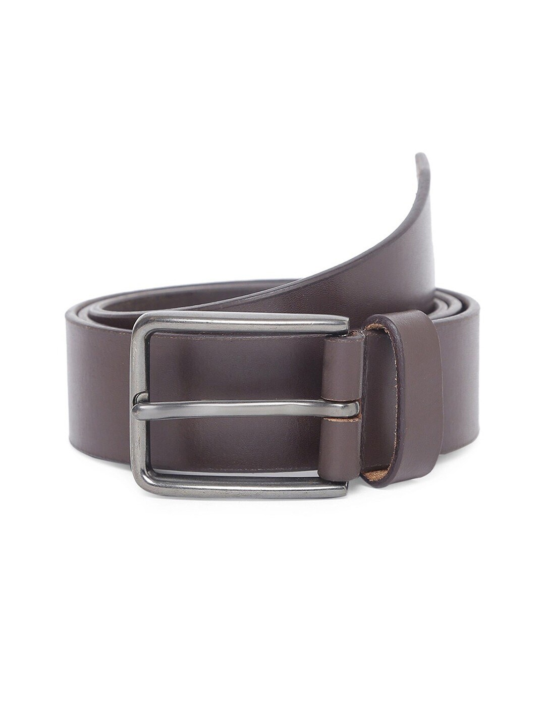 

TOM LANG LONDON Men Slim Leather Formal Belt, Brown