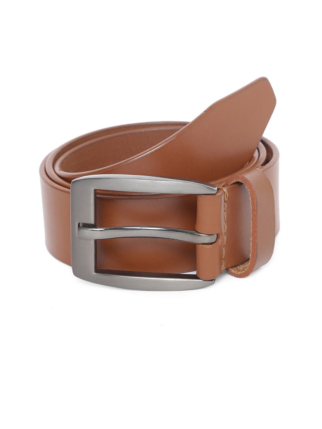 

TOM LANG LONDON Men Wide Leather Casual Belt, Tan