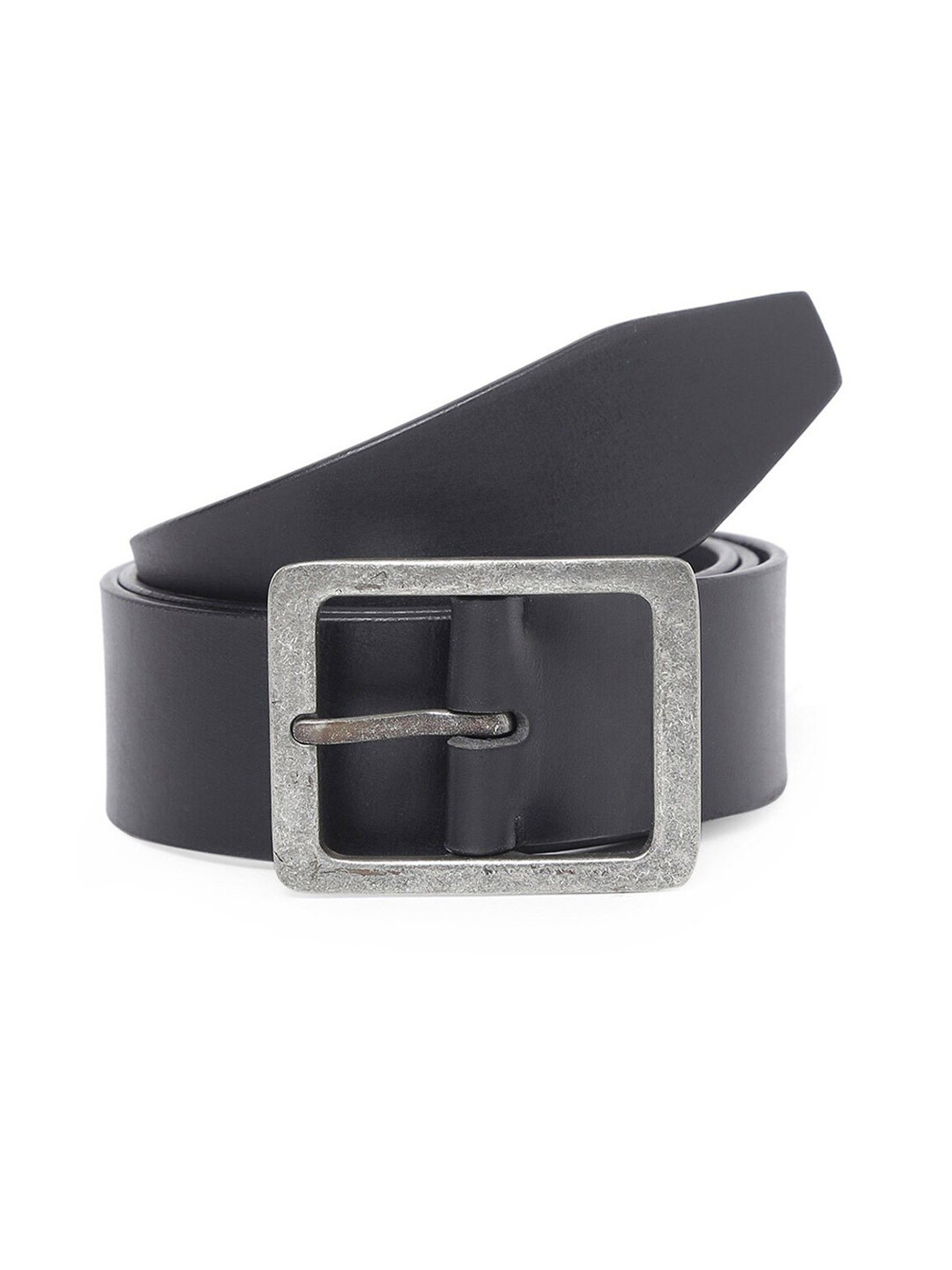 

TOM LANG LONDON Men Slim Leather Formal Belt, Black