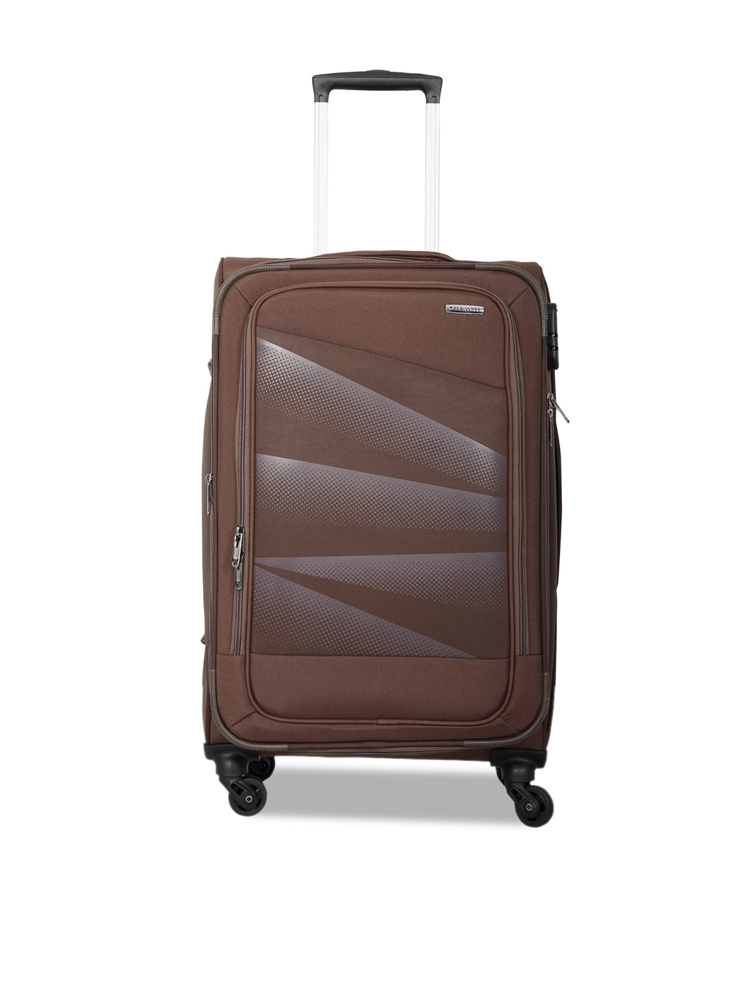 

Polo Class Printed Soft-Sided 360 Degree Rotation Cabin Trolley Suitcase, Brown
