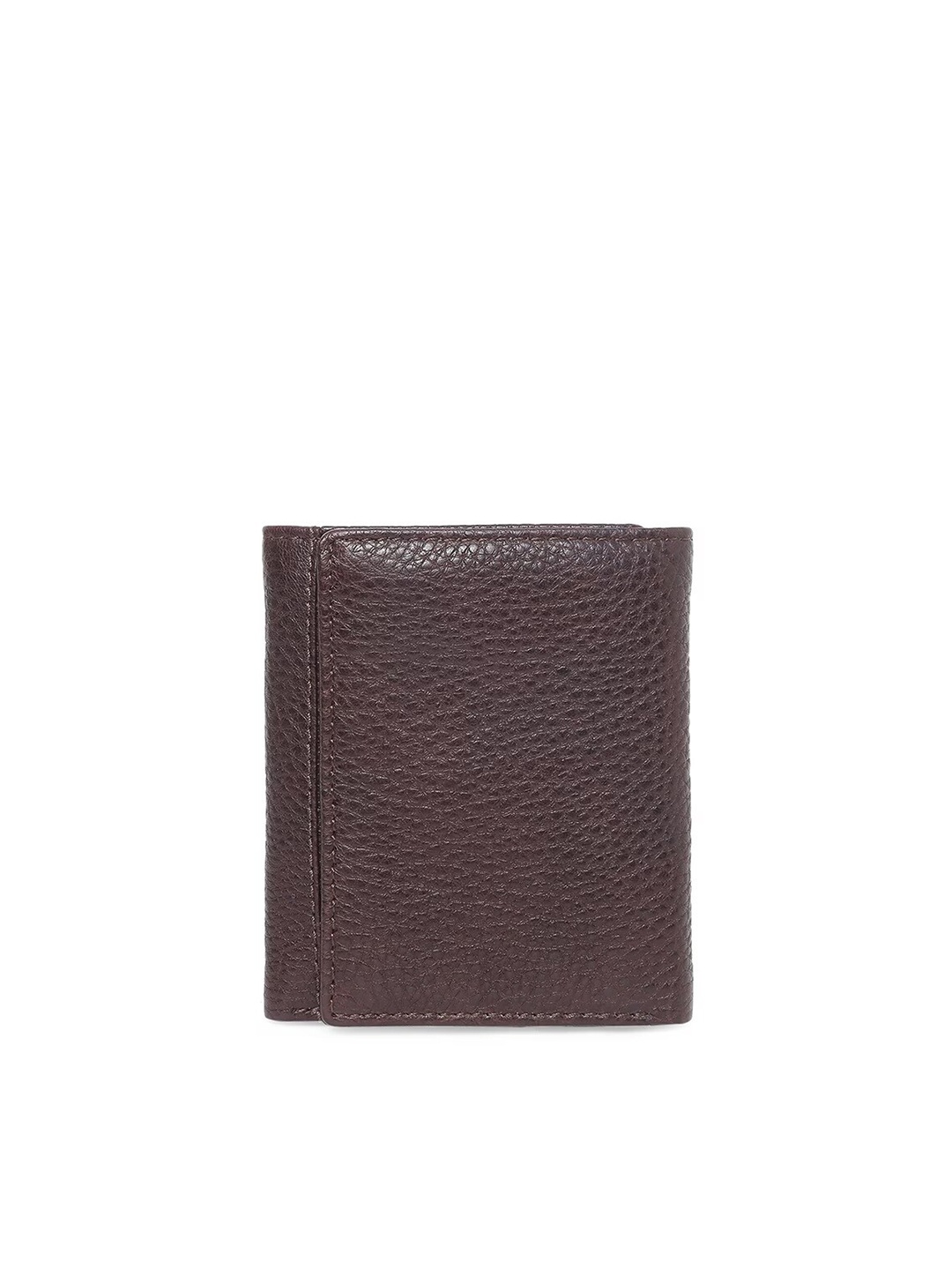 

TOM LANG LONDON Textured Leather Three Fold Wallet With SD Card Holder, Brown