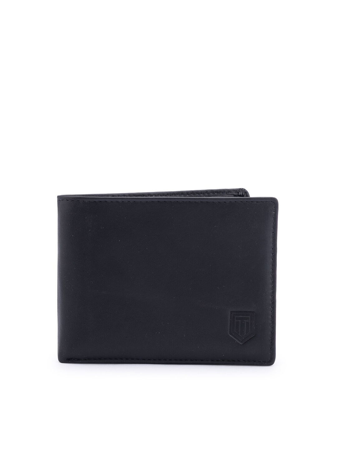 

TOM LANG LONDON Men Leather Two Fold Wallet, Black