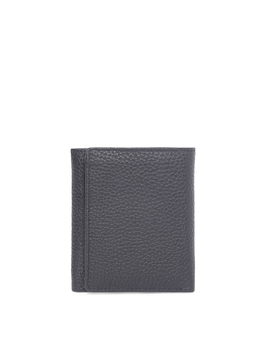 

TOM LANG LONDON Textured Leather Three Fold Wallet, Black